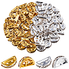 100Pcs 2 Colors Brass Crystal Rhinestone Spacer Bars ALRI-SC0001-60A-1