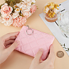 Rhombus Pattern PU Leather Zip Pouches ABAG-WH0040-12B-10-3