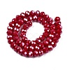 Electroplate Glass Beads Strands LS-EGLA-A044-P8mm-A15-3