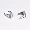 Tarnish Resistant 201 Stainless Steel Snap on Bails STAS-F117-16P-4x9-2