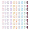 100G 10 Colors Transparent Spray Painted Glass Seed Beads SEED-TA0001-66-2