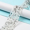 Gradient Color Electroplate Glass Bead Strands X-GLAA-E042-05-B02-2