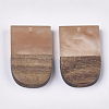 Resin & Walnut Wood Pendants RESI-S358-34B-1