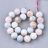 Natural Morganite Beads Strands X-G-S345-6mm-012-2