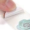 3D Flower & Heart Pattern Roll Stickers X-DIY-B031-05-6