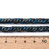 AB Color Plated Opaque Glass Beads Strands GLAA-T026-3x6mm-P16-4