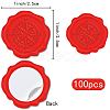 100pcs Adhesive Wax Seal Stickers DIY-CP0009-71E-2