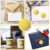 34 Sheets Self Adhesive Gold Foil Embossed Stickers DIY-WH0509-026-4