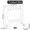 Acrylic Earring Display Stands EDIS-WH0029-86-2