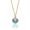 Ocean Theme Alloy Enamel Pendants ENAM-BC0001-04-7