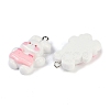 Rabbit Resin Pendants RESI-U004-02B-2