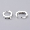 201 Stainless Steel Huggie Hoop Earrings Findings X-STAS-A167-01A-S-3