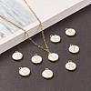 Initial Letter A~Z Alphabet Enamel Charms ENAM-X0018-07-6