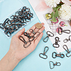 WADORN 30Pcs 3 Styles Zinc Alloy Swivel Lobster Claw Clasps FIND-WR0009-68B-3