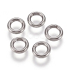 304 Stainless Steel Soldered Closed Jump Rings X-STAS-E482-15A-2