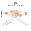 Chiffon Flower Chain Belt with Alloy Rhinestone AJEW-WH0248-43-2
