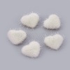 Faux Mink Fur Covered Cabochons WOVE-F021-05S-08-1