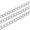 Tarnish Resistant 3.28 Feet 304 Stainless Steel Twisted Chains X-CHS-A003K-0.6mm-1