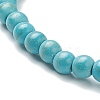 Synthetic Turquoise Beaded Stretch Bracelets BJEW-A117-A-18-4