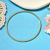Ion Plating(IP) 304 Stainless Steel Simple Plain Bangle for Women High Polished BJEW-F461-01A-G-4