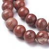 Natural Red Jasper Beads Strands G-F348-02-8mm-3