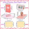 2 Sets 2 Styles Mother's Day 3D Pop Up Paper Greeting Card for Birthday Day AJEW-GA0006-97-2
