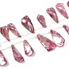 AB Color Plated Dyed Natural Freshwater Shell Beads Strands X-SHEL-T020-55A-1