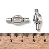 304 Stainless Steel European Clasps with Cord Ends SA-CBABC0F-10P-3