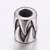 304 Stainless Steel European Beads STAS-P173-116AS-1