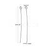 Non-Tarnish 304 Stainless Steel Eye Pin X-STAS-R045-50mm-5