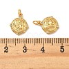 Brass Micro Pave Cubic Zirconia Charms KK-K364-44G-3