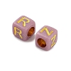 Opaque Acrylic Beads OACR-H046-01H-2