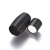 304 Stainless Steel Magnetic Clasps with Glue-in Ends STAS-F227-51B-B-2