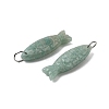 Natural Amazonite Carved Pendants X-G-G314-01P-06-2