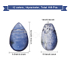 168pcs 12 Colors Transparent Handmade Lampwork Charms LAMP-CA0001-11-2