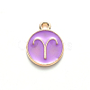 Alloy Enamel Pendants X-ENAM-S124-01B-01A-2