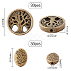 Tibetan Style Alloy Beads TIBEB-PH0004-82-3