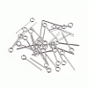 Tarnish Resistant 304 Stainless Steel Eye Pins LS-STAS-O105-01P-0.6x16mm-1