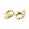 Brass Lobster Claw Clasps X-KK-J301-27G-3