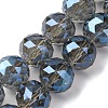 Transparent Electroplate Glass Beads Strands EGLA-N002-34H-F04-1