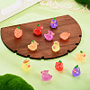12Pcs 6 Style Fuuny Luminous Resin Vegetable Duck Diaplay Decoration RESI-TAD0001-03-6