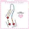 1Pc Alloy & Resin Heart Bag Charms FIND-UN0010-34B-3