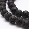 Natural Lava Rock Bead Strands X-G-A163-03-8mm-3