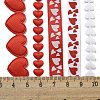 10 Yards 5 Styles Valentine's Day Polyester Ribbons X1-OCOR-Q026-01-4