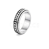 201 Stainless Steel Rotating Fidget Band Ring MATO-PW0001-059A-06-1