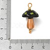 304 Stainless Steel with Handmade Bumpy Lampwork Pendants LA-CBA4231-01D-G-3