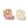 Plating Opaque Acrylic Beads MACR-D025-14-2