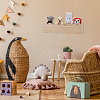 Rectangle Wooden Action Figures Display Stands AJEW-WH0460-089-5