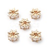 Brass Micro Pave Cubic Zirconia Beads KK-R216-01KCG-1