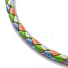 Polyester Cord Braided Bracelet Makings MAK-Z003-01P-16-2